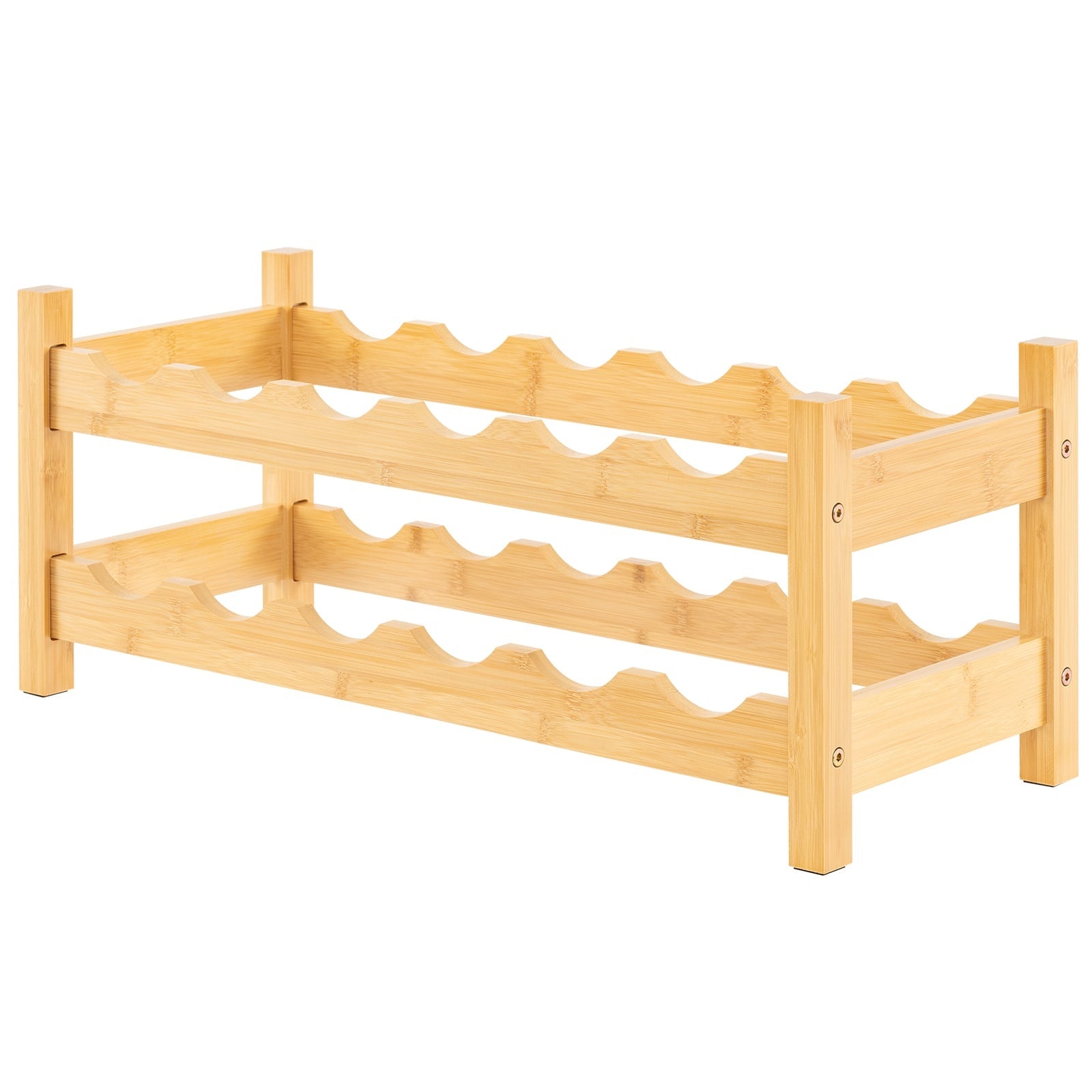 Bambus Weinregal Fur 12 Flaschen 2 Stockig 216311255 216311255