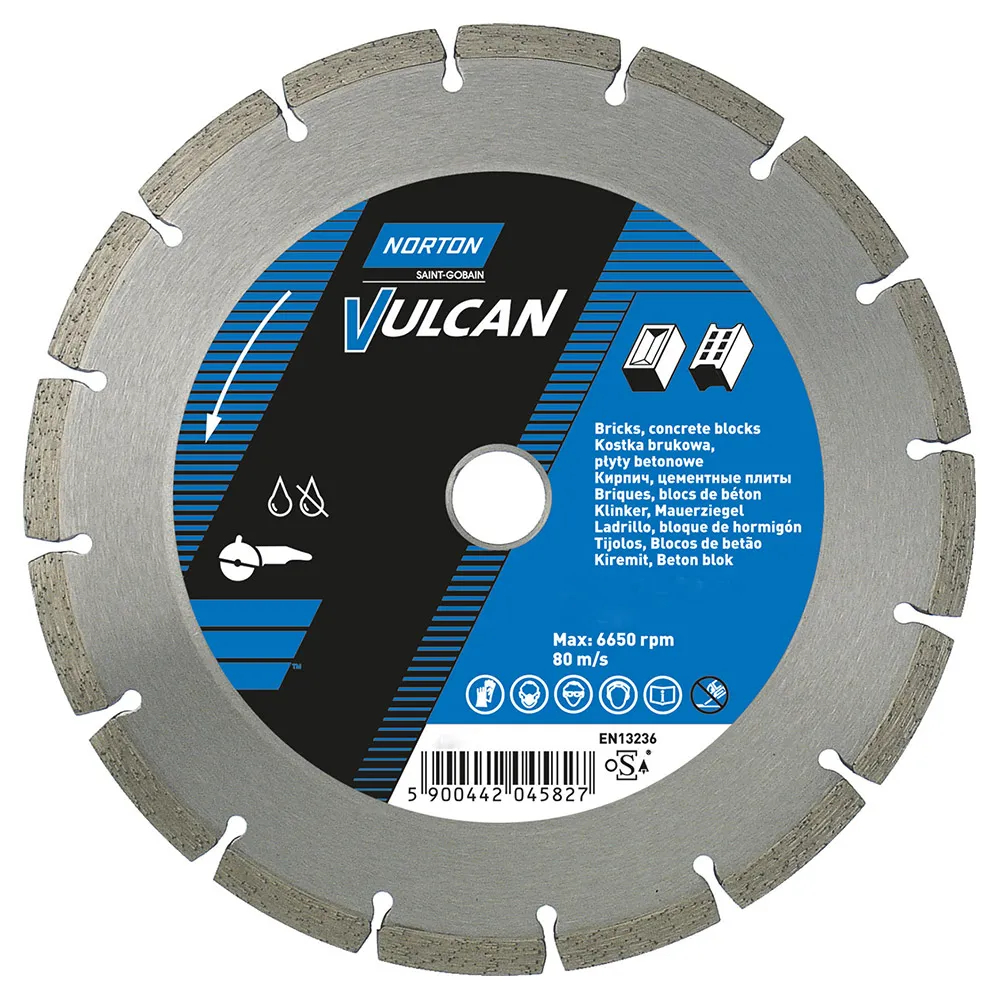 Diamantscheibe Norton Vulcan Universal Segmentiert 125x22.23 Mm