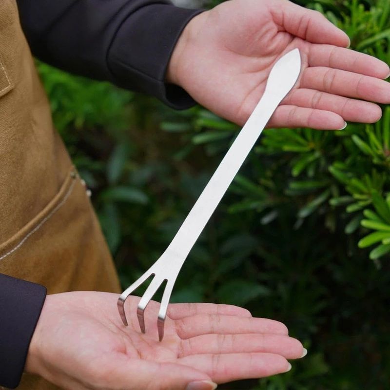 Bonsai-werkzeug Aus Edelstahl Mit 3 Krallen – Ergonomischer Griff Für Die Pflanzenpflege