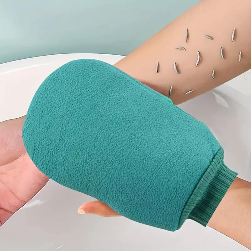 Peeling-badehandschuh, Duschhandschuh, Doppelseitig, Für Körpermassage Und Peeling, Grün