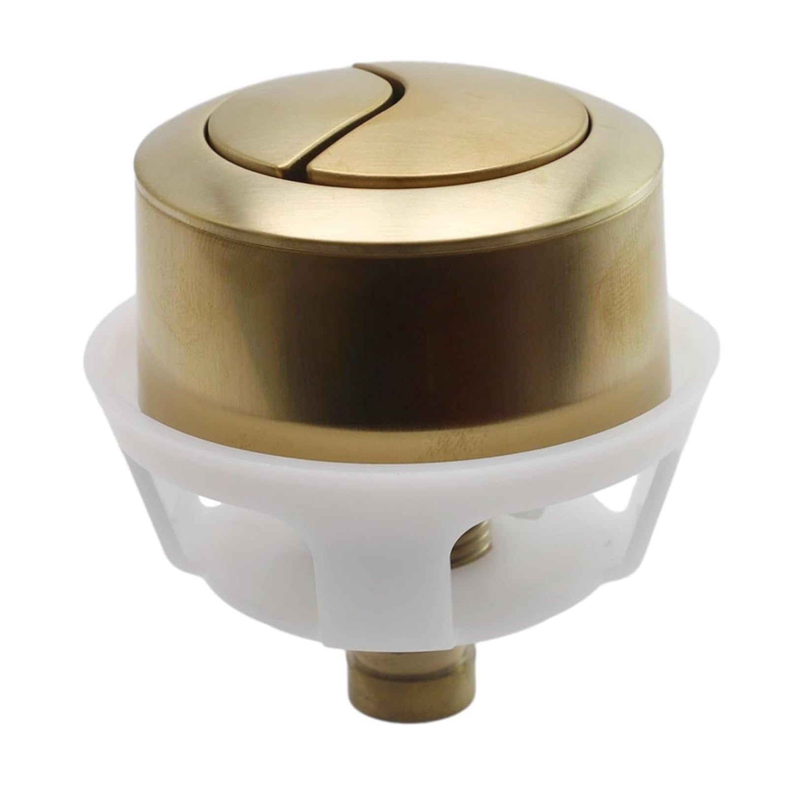 Universelles Wc-spülset Mit Zwei Druckknöpfen, Gebürstetes Messing/gold-finish, Passend Für 20 Mm/40 Mm/50 Mm/60 Mm Spülkastendeckellöcher