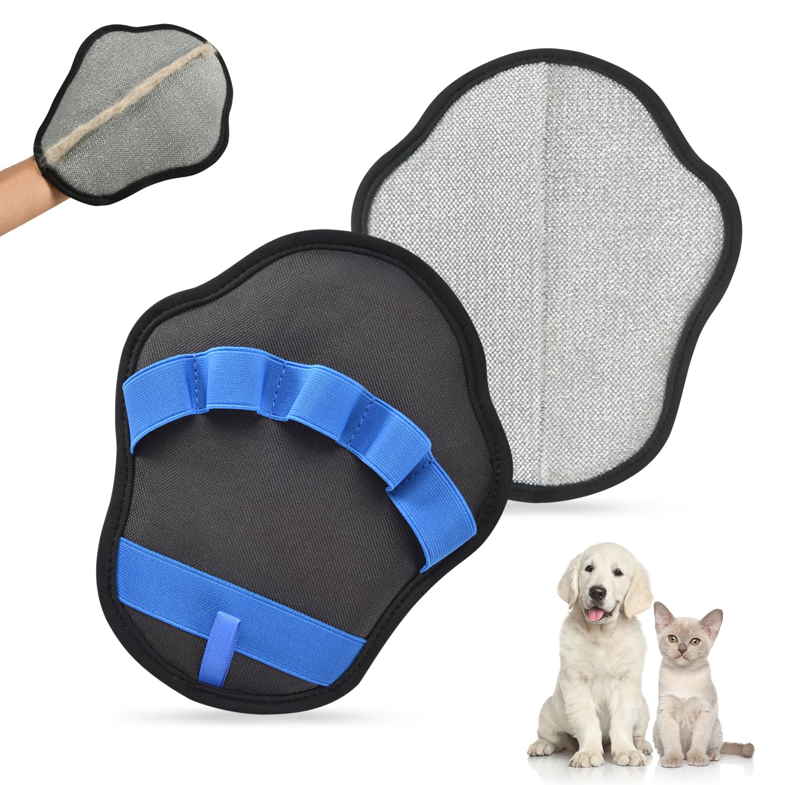 Tierhaarentfernungshandschuh (katzen Und Hunde) — Wiederverwendbarer Und Verbesserter Elektrostatischer Pflegehandschuh Für Sofas, Teppiche, Autositze Und Kleidung (ein Handschuh)