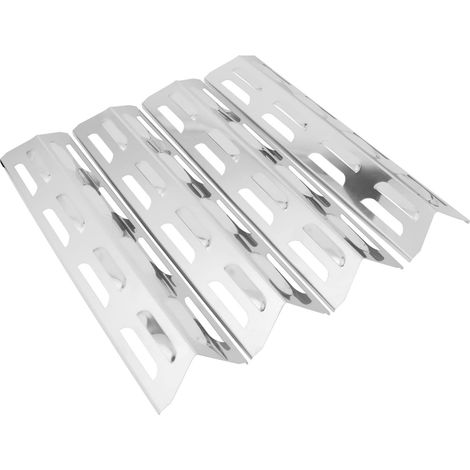 Set Mit 4 Heizplatten (41 Cm X 10 Cm) Für Kenmore, Master Forge, Perfect Flame, Edelstahl-wärmeverteiler, Ersatzteil Für Outback