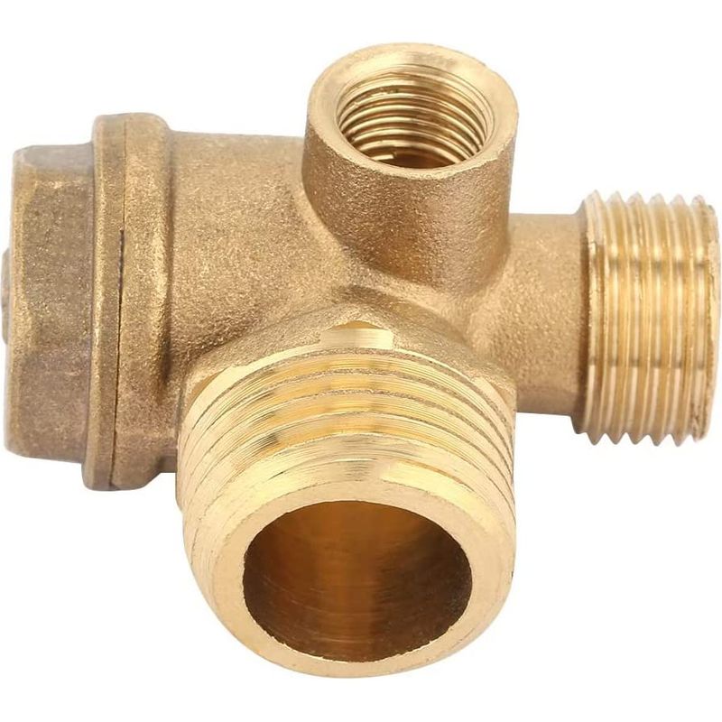 1 Dreiwege-rückschlagventil Für Luftkompressoren, Direktanschluss-rückschlagventil Für Luftkompressoren, Ventilöffnung: 20 Mm 16 Mm 10 Mm