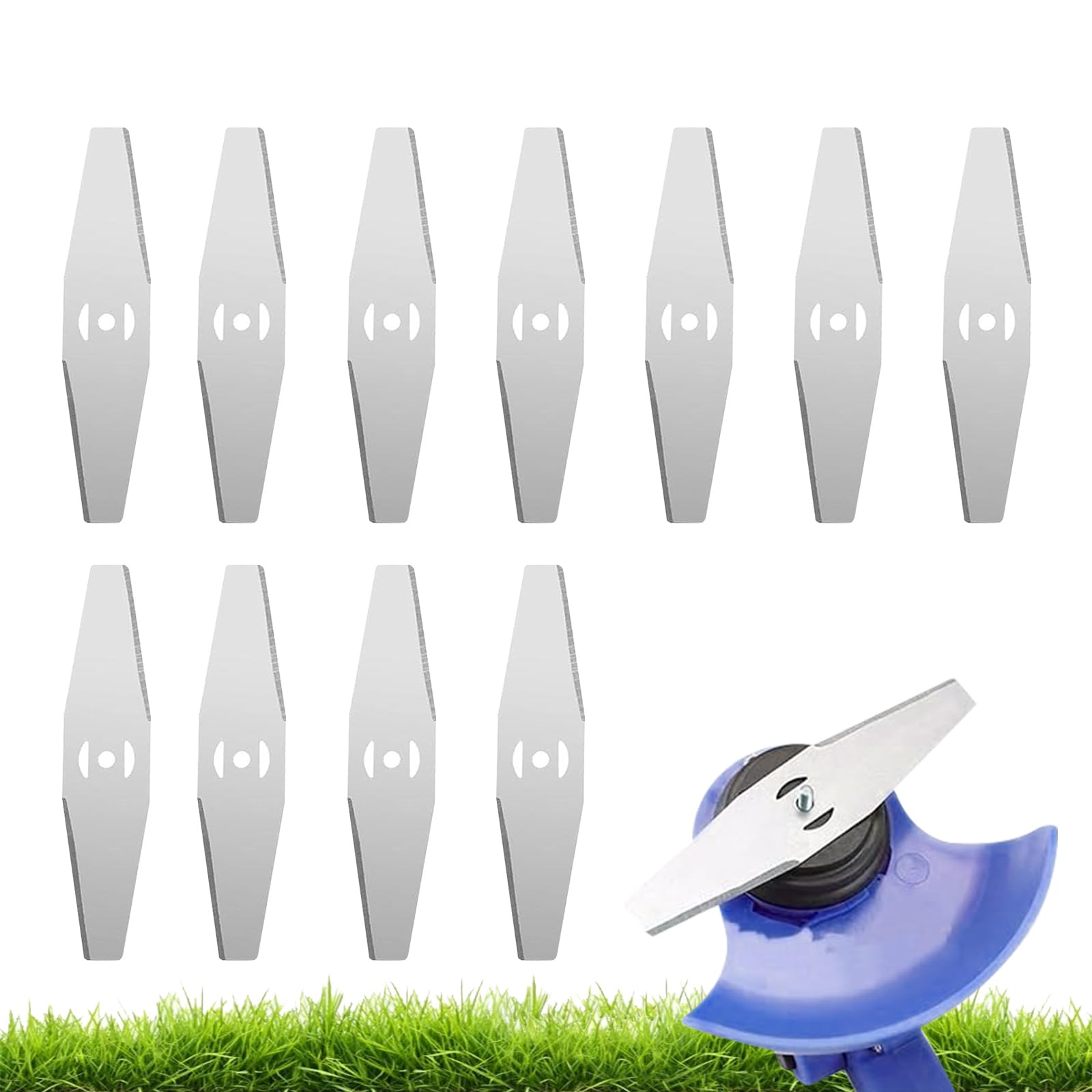 Trimmerklingen: Set Mit 11 Klingen Für Freischneider — Robuste 15 Cm Metall-ersatzklingen — Zubehör Für Akku-trimmer