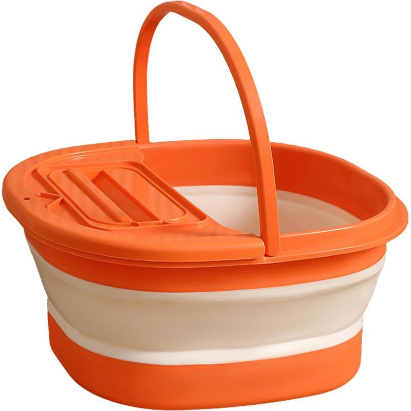 Faltbare Fußbadewanne, Tragbares Fußbadbecken, Zusammenklappbarer Massageeimer Mit Komfortablem Design, Leichte Wanne, Wellness-accessoire Für Zu Hause, Perfekt Für Reisen