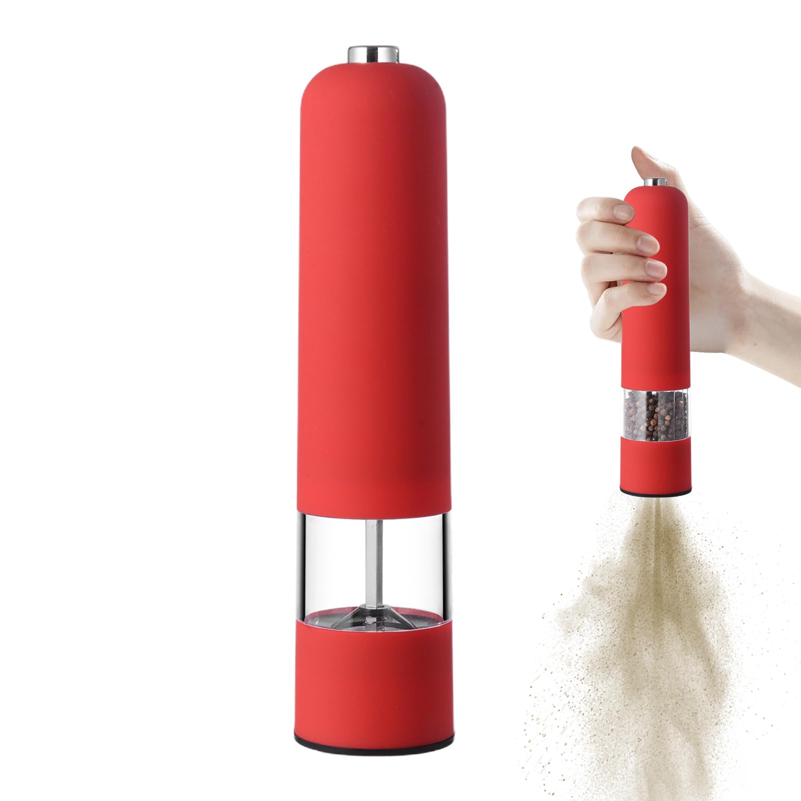 Elektrische Salzmühle, Elektrische Pfeffermühle – Pfeffermühle Mit Einstellbarem Mahlgrad Automatische Salz- Und Pfefferstreuer, Küchengeräte Zum Mahlen Von Körnern Und Granulaten