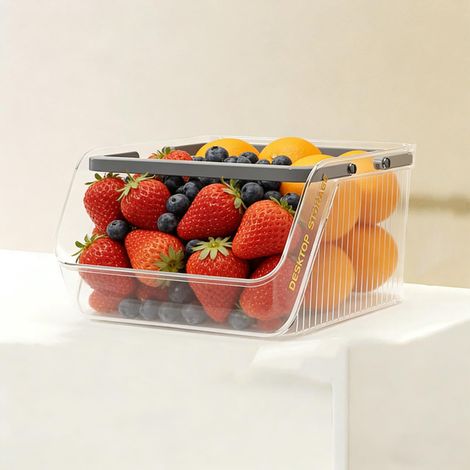 Würfelförmiger Aufbewahrungsorganizer, Obstkorb Für Die Arbeitsplatte, Stapelbarer Aufbewahrungskorb Mit Großem Fassungsvermögen – Ideal Für Snacks, Kleinigkeiten, Schreibwaren Und Obst.
