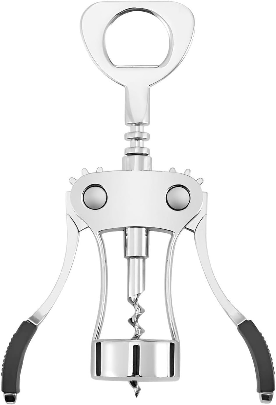 Flügel-flaschenöffner Aus Zinklegierung – Wein- Und Bierflaschenöffner Mit Doppeltem Verwendungszweck, Einfach Und Langlebig, Silber