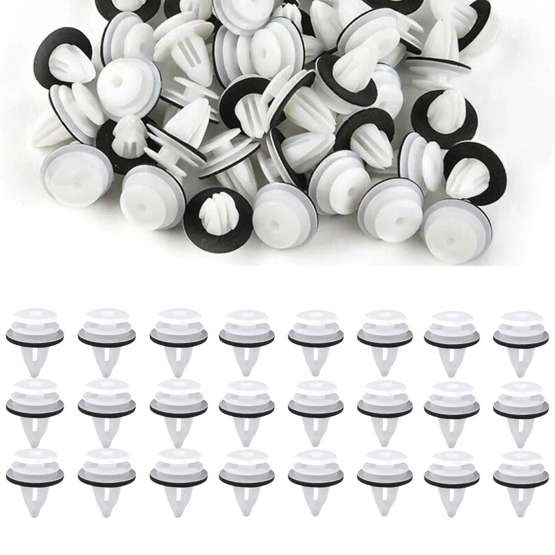 50 Druckknopfclips Für Autos, Kunststoff-drucknieten Für Stoßstangen, Türverkleidungen Und Kotflügelbefestigungen