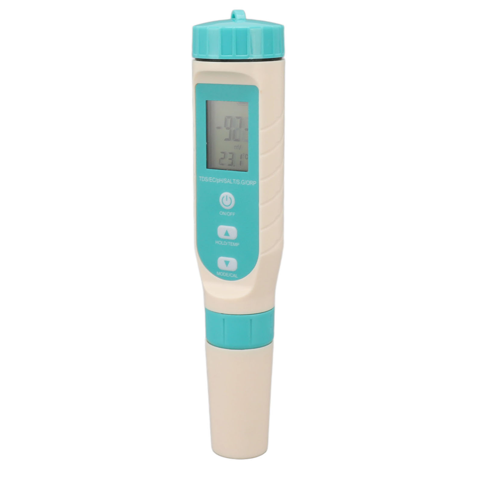 7-in-1 Wasserqualitätstester: Tds, Ec, Ph, Salz, Sg, Orp, Temperatur, Ip67 Wasserdicht, Multifunktionaler Digitaler Wassertester