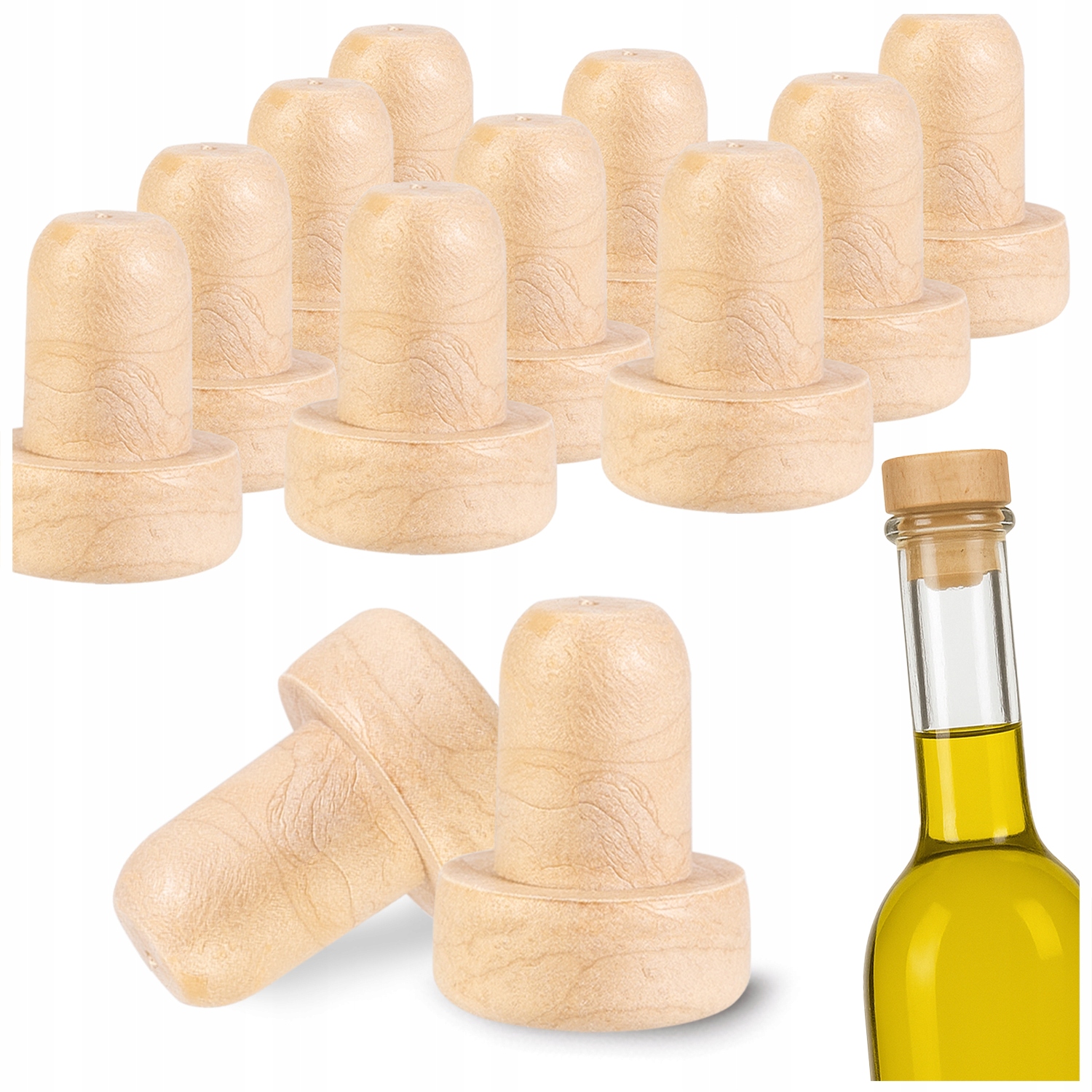 10x Synthetischer Weinkorken, 12 Mm, Pilz-weinverschluss