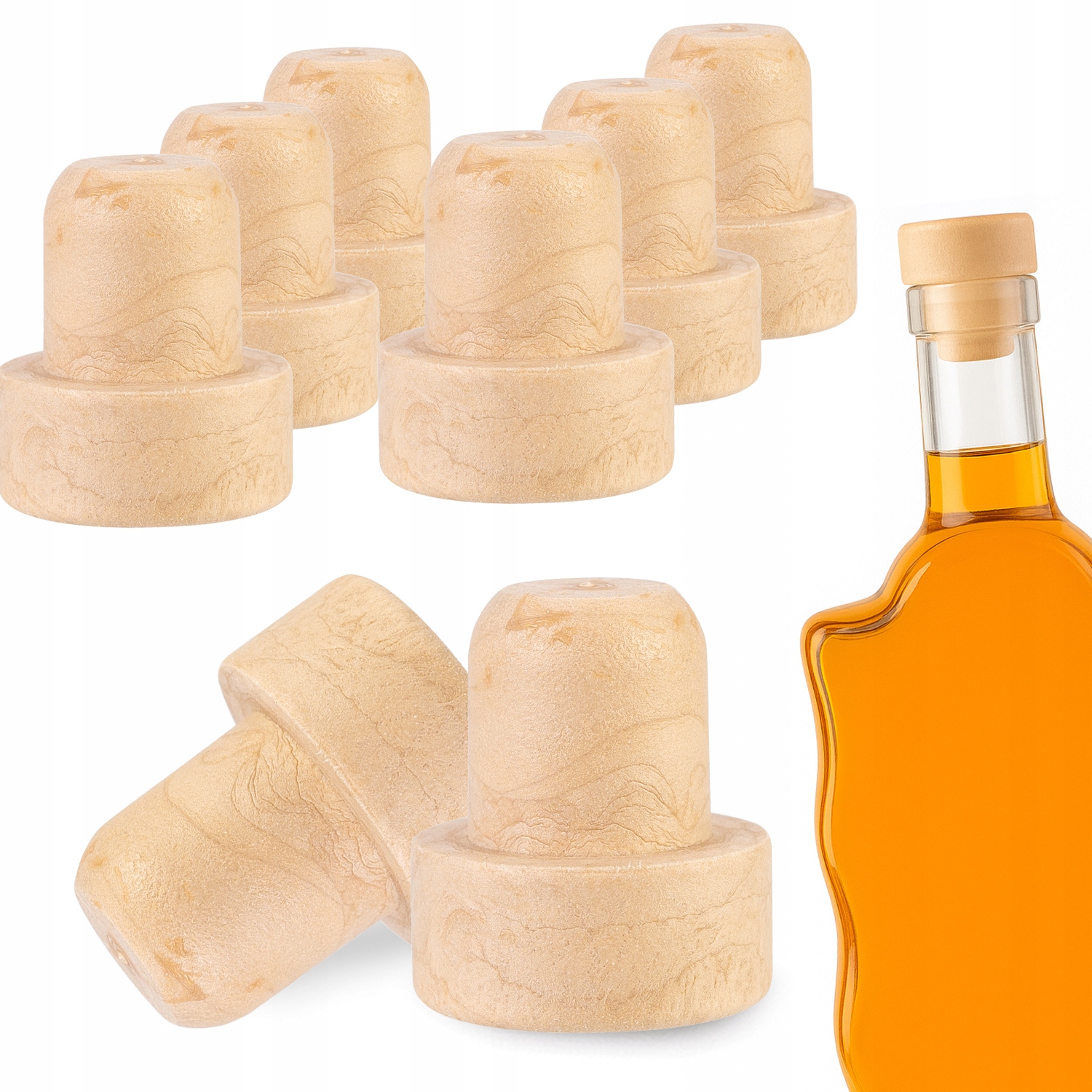 10 Stück Synthetische Pilzkorken Für Wein- Und Saftflaschen, 19,5 Mm