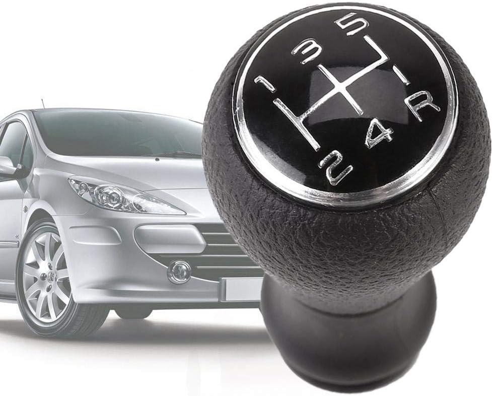 Nazalus-sale Schaltknauf, 5-gang-schaltgetriebe Für Citroen C1 C3 C4 / Für Peugeot 106 107 205 206 207 306 307 308 309 405 406 407 508 605 607 806 807 Chrom