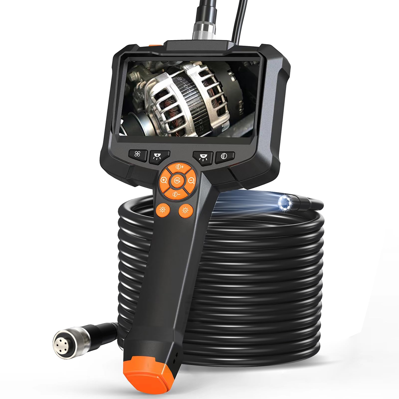 1920p Hd-endoskopkamera, Inspektionsendoskop Mit Zwei Linsen, 3-in-1-usb-endoskopkamera, Scope-kamera Mit 8+1 Led-leuchten Für Android- Und Ios-smartphones, Iphone, Ipad (16,5 Fuß/5 M)