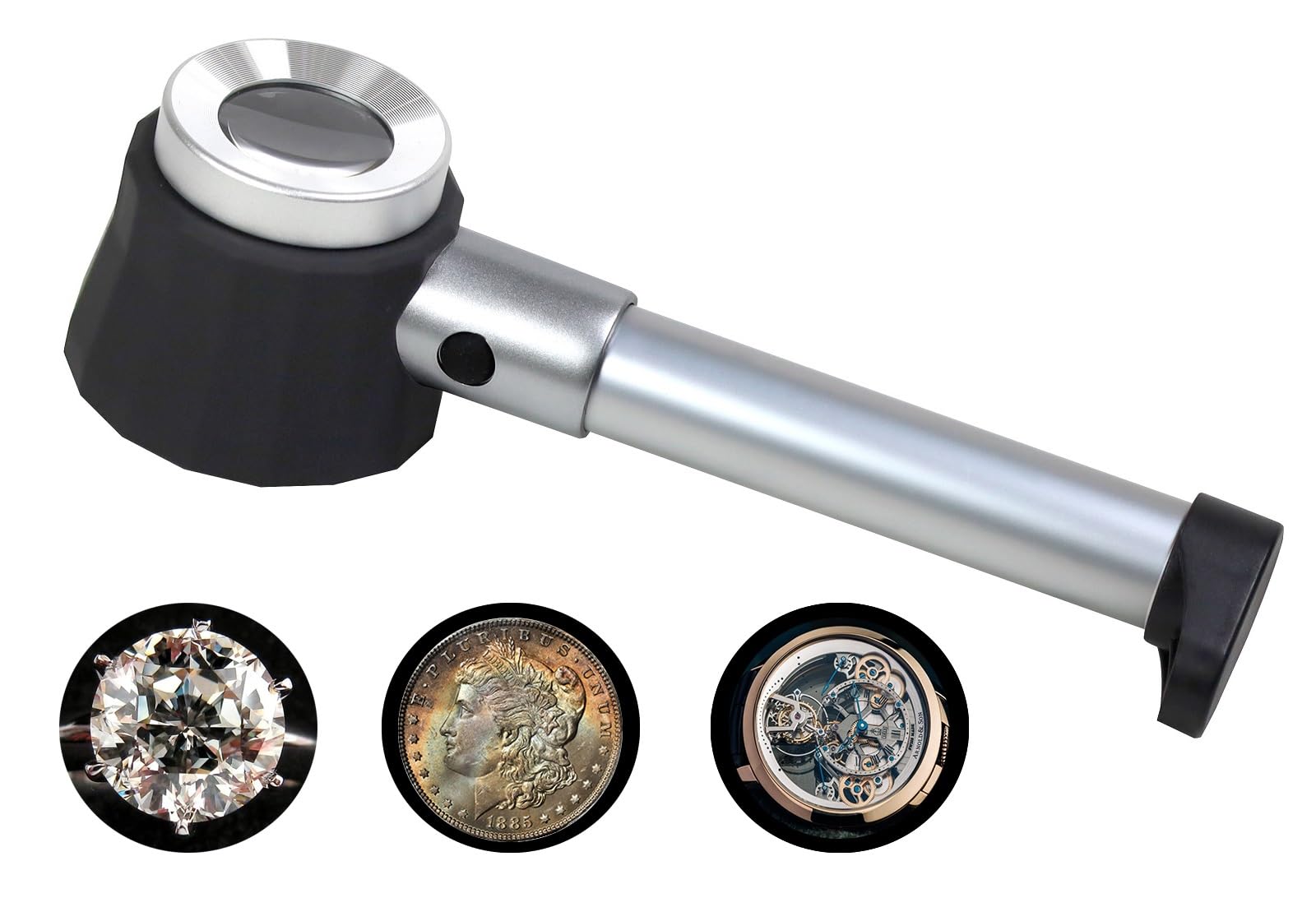 45x Edelstahl-lupe, Münzlupe, Diamant-lupe, Schmuck
