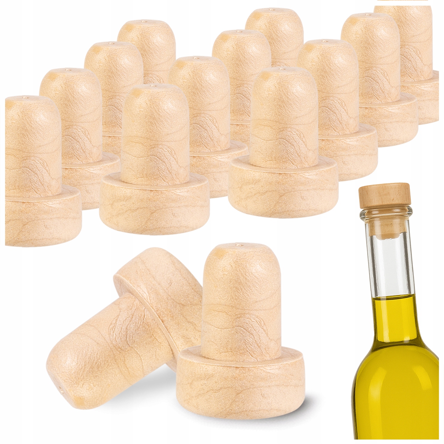 50 Synthetische Pilzkorken Für Flaschen, Wein Und Liköre, 12 Mm