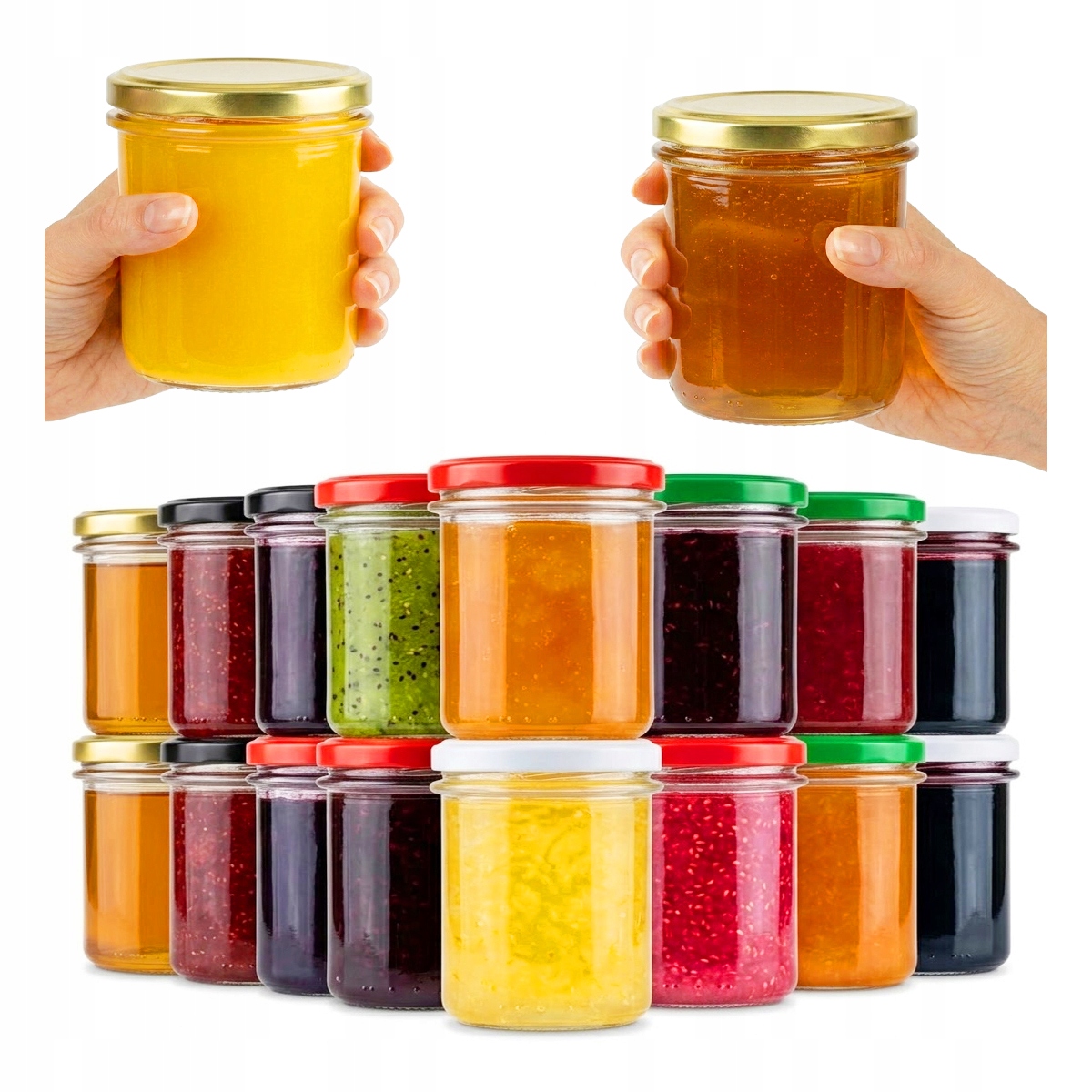 50 X 350 Ml Gläser Für Honig, Marmelade, Fleischpastete Und Konfitüren