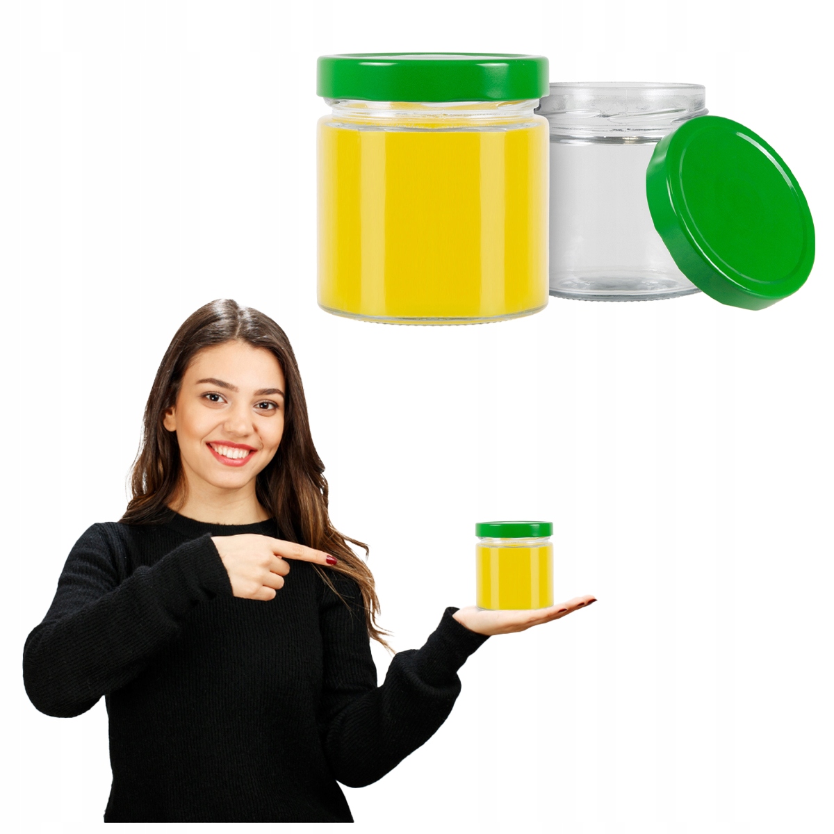 5x Atena Glasgefäße 410ml Gläser Für Kerzen, Gurken, Marmelade, Fleischkonserven