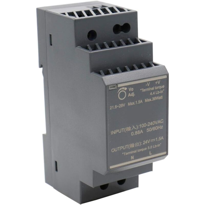 Oem – 24 Vdc 1,5 A 36 W Din-schienen-netzteil – Kurzschluss- Und Überlastschutz – Temperaturbereich -30 Bis +70 °c – Hdr-30-24