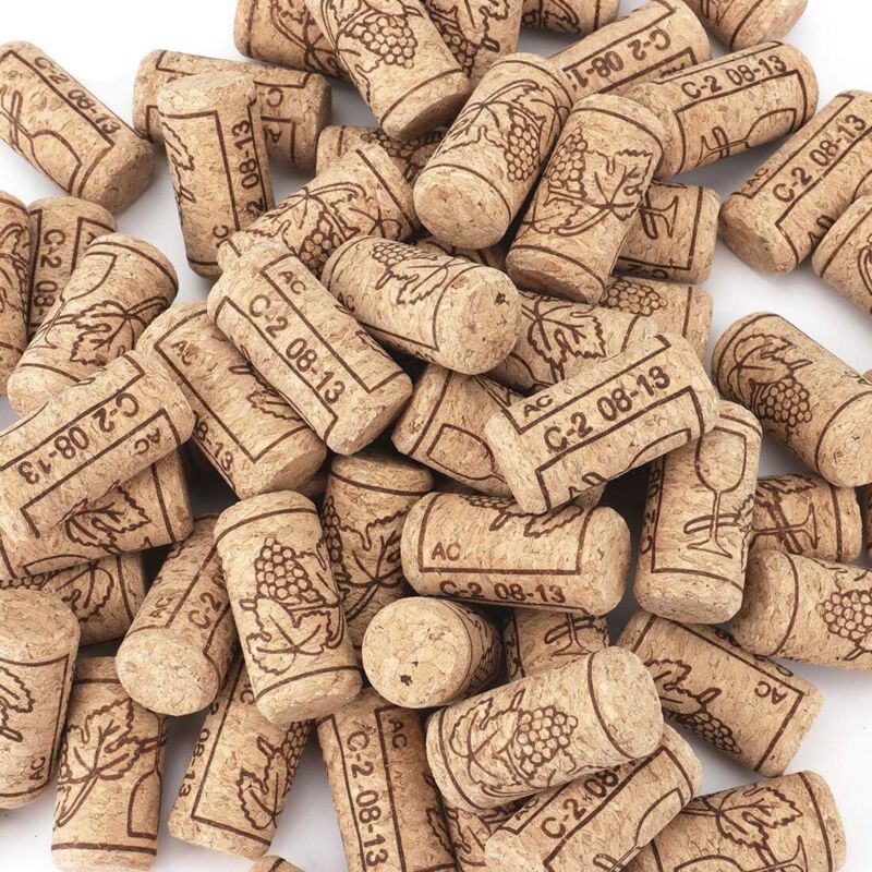 Naturkorken Für Weinflaschen – 100er-packung, 2,2 × 4,4 Cm, Ideal Für Dekoration, Bastelarbeiten Und Diy-projekte.