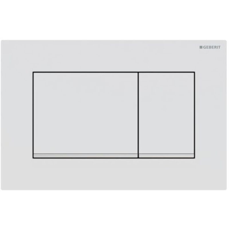 Sigma20 (ex Sigma30) Betätigungsplatte Für 2-mengen-spülung, Square Weiß Matt 115.883.jt.1