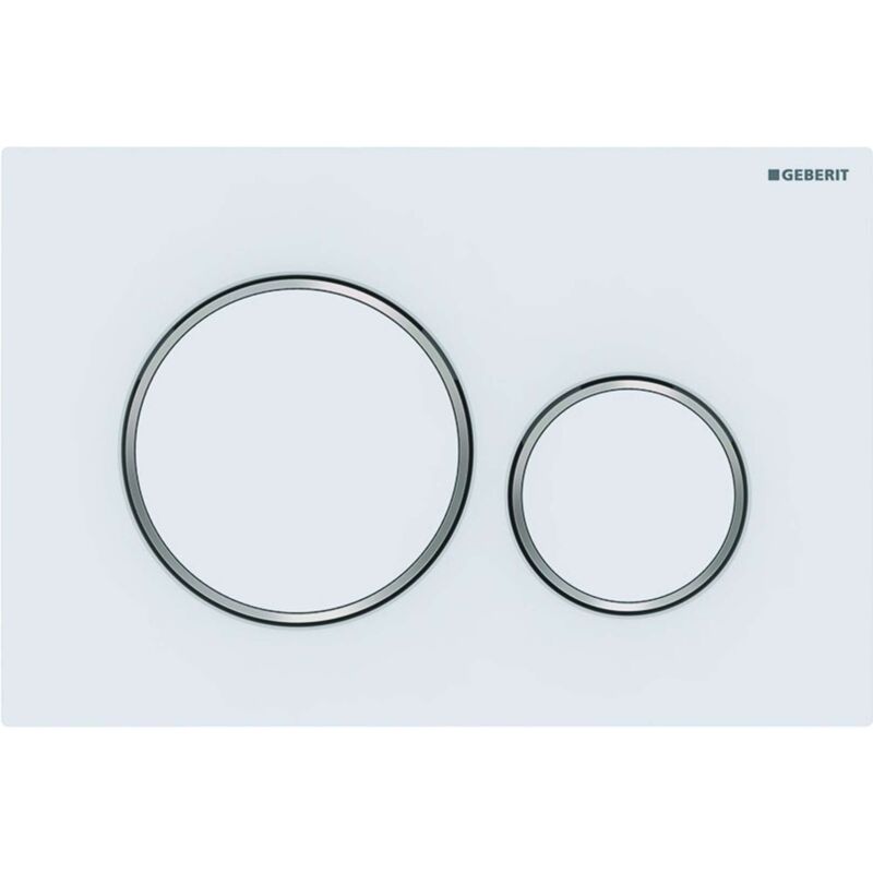 Sigma20 - Betätigungsplatte Sigma20, Weiß Matt / Chrom 115.882.jt.1