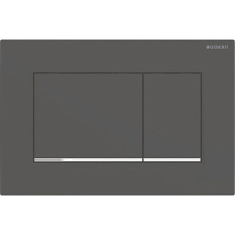 Sigma 20 Square Betätigungsplatte 115883141 Schwarz Matt Lackiert, Hochglanz Verchromt