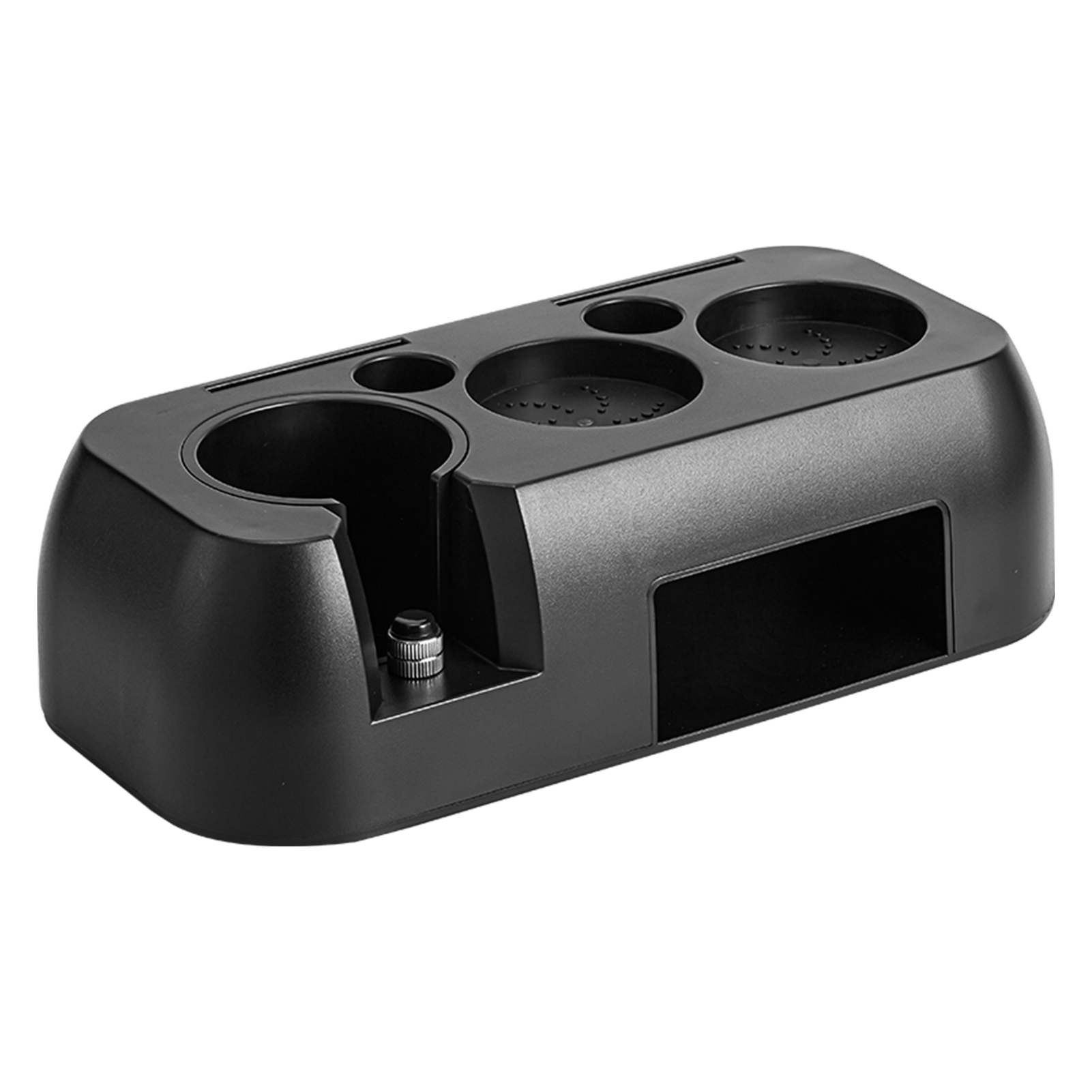 Multifunktionale Espresso-tamping-station Mit 51-54/58-mm-siebträgerhalter, 2 Ablagefächern Und Abwaschbarer, Rutschfester Ablagefläche Für Die Kaffeebar Zu Hause