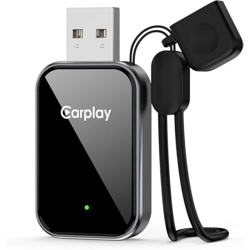 Kabelloser Carplay-adapter Für Apple Iphone – 2025: Wandelt Kabelgebundenes Carplay In Kabelloses Carplay Um, Usb-a/c Plug & Play, Bluetooth-carplay-adapter Für Iphone Ios 10+ Und Fahrzeuge Mit Kabelg