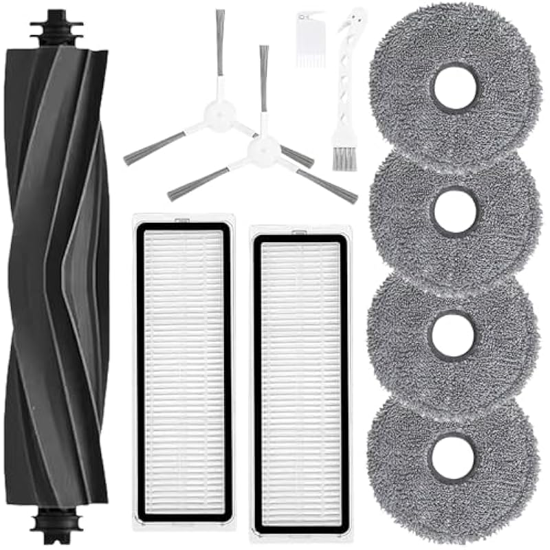 Passendes Ersatzteilset Kompatibel Mit Dreame Bot L10 Prime/pro – Saugroboter, Gummibürste, Hepa-filter, Seitenbürste, Reinigungstuch