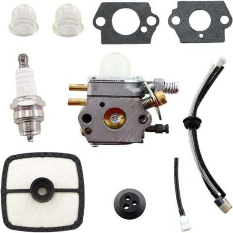 Vergaser-, Luftfilter- Und Kraftstofffilter-kit Für Echo Srm2015/srm2305/srm2455 Freischneider – Kompatibel Mit Zama C1u-k53/k52/k47