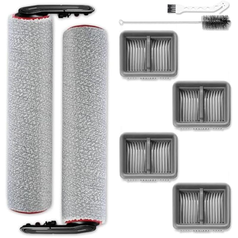 Passendes Ersatzteilset Für Den Dreame H15 Pro Heat Saugroboter (nass- Und Trockenreinigung). Enthält: 2 Hauptbürsten, 4 Hepa-filter.