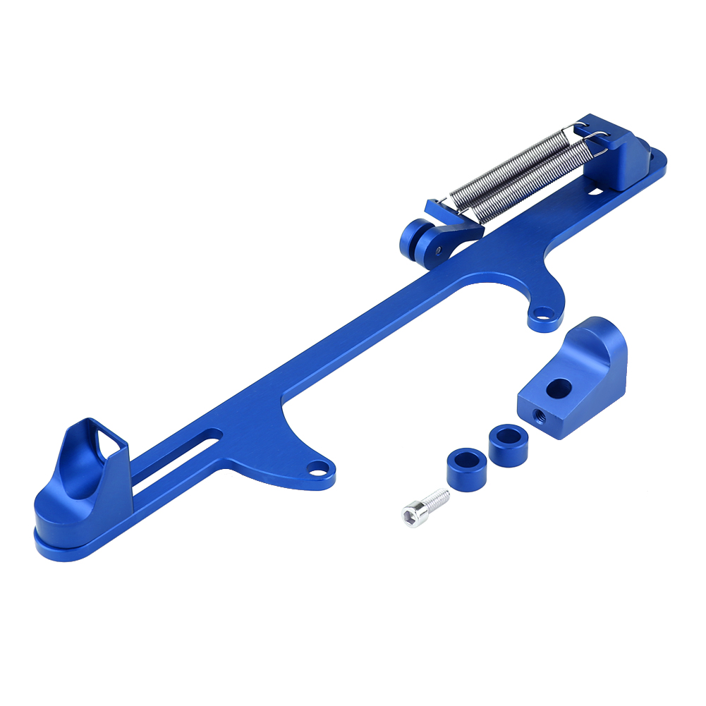 Aluminium-steuerkabelhalterung Für Holley 4500 Vergaser – Universelle Montageplatte Aus Blauem Aluminium