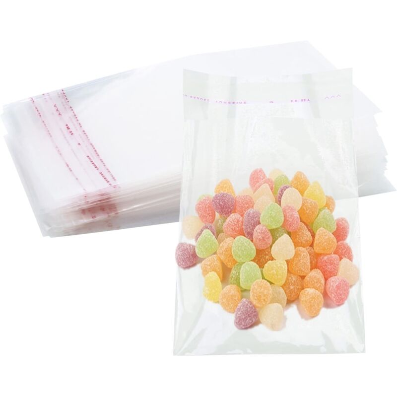 300 Stück 8x12 Cm Transparente Zellophanbeutel Für Kekse, Süßigkeiten, Pralinen, Schmuck – Praktische Und Vielseitige Verpackung – Ulisem