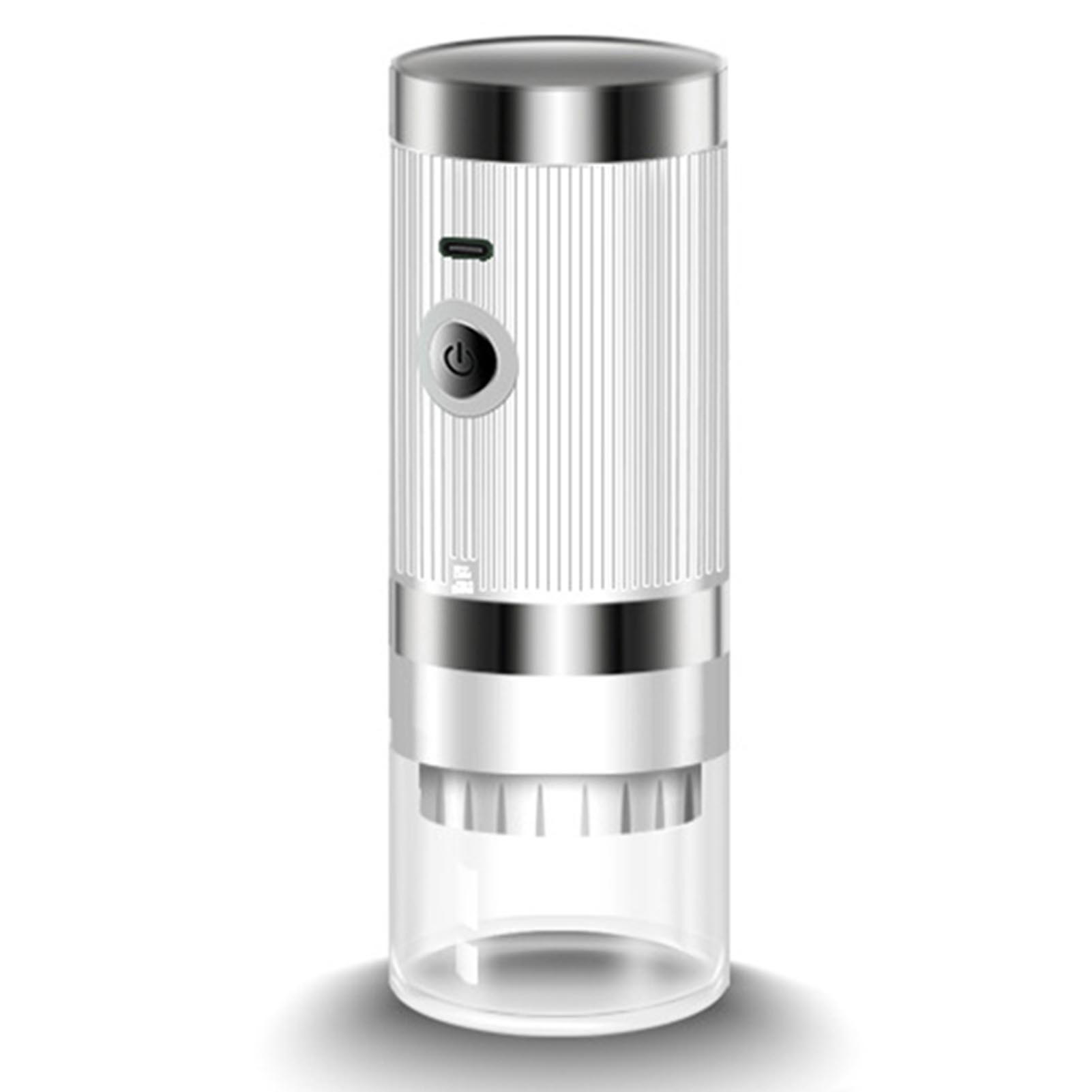 Tragbare Elektrische Kaffeemühle Mit 5 Mahlgradeinstellungen, Usb-c-aufladbar, Mit Transparentem Siebkorb