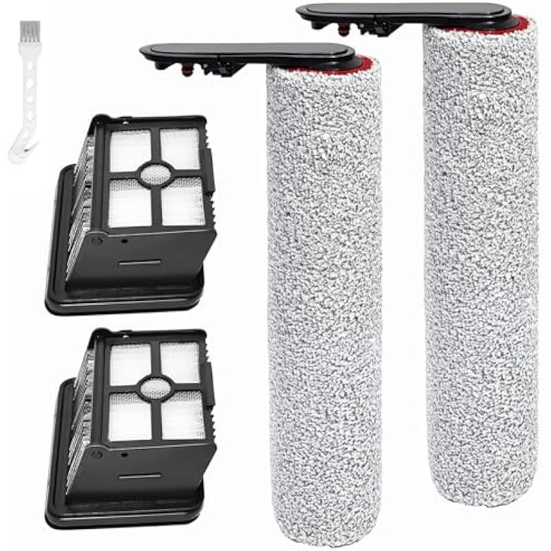 Passende Ersatzwalzenbürsten Für Den Dreame H15 Pro Heat Nass- Und Trockensauger, 2 Rotierende Ersatzbürsten + 2 Ersatzfilter + 1 Reinigungsbürste