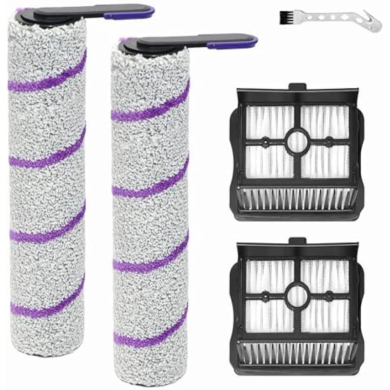 Passende Ersatzwalzenbürste Für Rowenta X-clean 10 Und Narwal S20 Pro Nass- Und Trockensauger, 2 Bürstenwalzen + 2 Filter + Reinigungsbürste