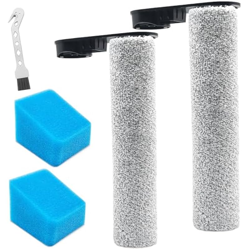 Kompatible Bürstenwalze + Filter Für Eureka New430, Ersatzteile Für Jonr Ed12 Nass- Und Trockensauger, Zubehörset Bestehend Aus 2 Bürstenwalzen + 2 Filtern
