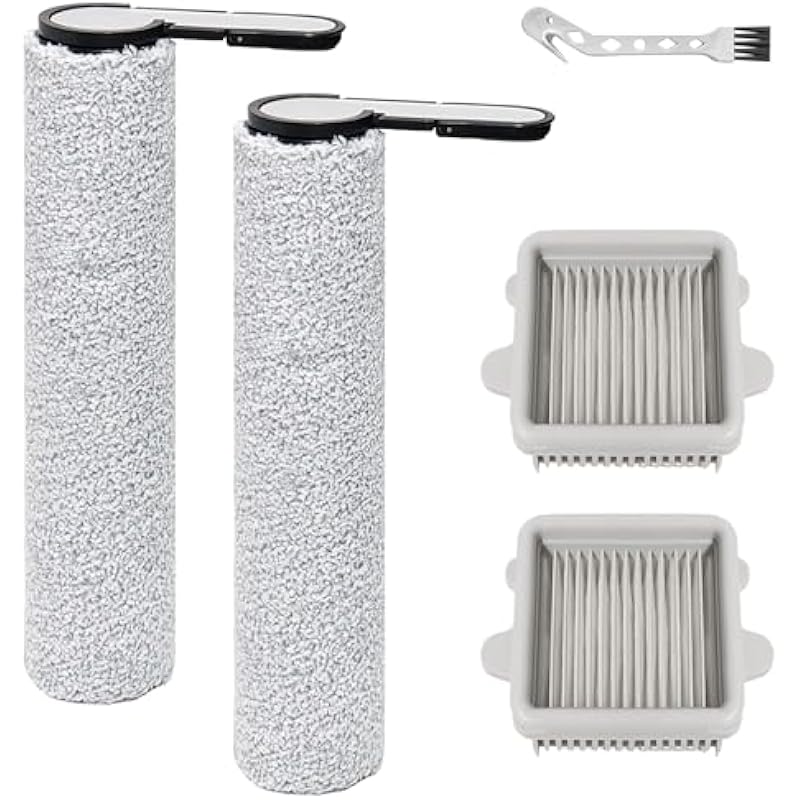 Passende Bürstenwalzen Für Roborock F25, F25 Ace, F25 Rt, F25 Lt, F25 Alt, F25 Gt, F25 Xt, F25 Ace Combo, F25 Combo-teile, 2 Bürstenwalzen + 2 Hepa-filter