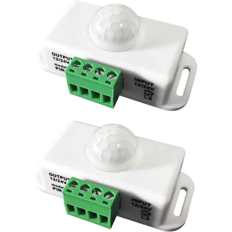 Set Mit 2 Schaltern Mit Pir-sensor Für 12-24v Led-streifen Mit Einstellbarer Timerfunktion