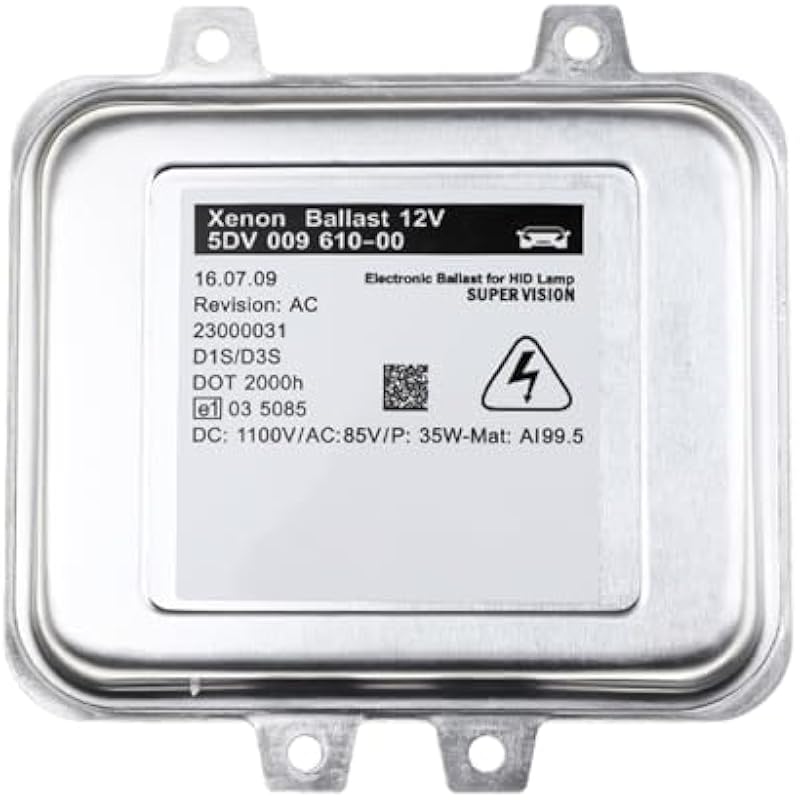 Anwendbares Xenon-scheinwerfer-steuergerät Mit Xenon-vorschaltgerät, Kompatibel Mit Opel Astra J Insignia 5dv 009 5dv00972000 1232335