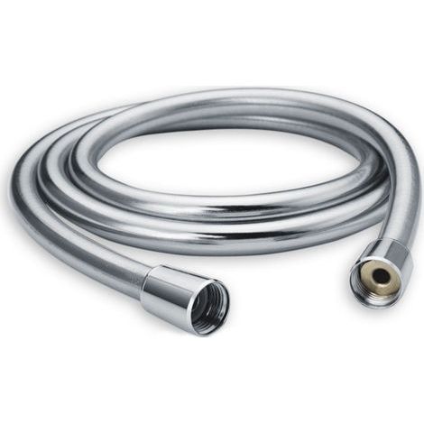 150 Cm Langer Duschschlauch Mit Verdrehschutz. Verdrehfester Schlauch. Geprüft Für Trinkwasser Unter Druck. Silber.