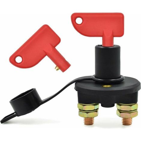 Batterietrennschalter Für Autos, 12/24 V, Max. 200 A, Trennschalter, Not-aus-schalter Für Pkw, Lkw, Boote Und Andere Fahrzeuge - Crezuo