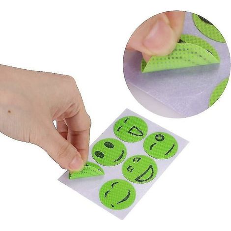 Mückenschutzpflaster Mit Smiley-gesicht (300 Stück), Mückenschutzpflaster Für Kinder Und Erwachsene