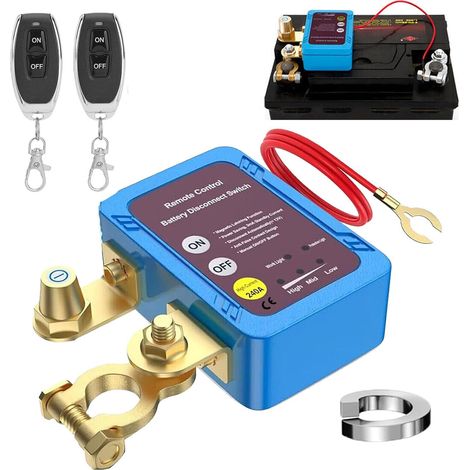 Kabellos Ferngesteuerter Batterieschutzschalter – 12 V – 240 A – Automatischer Abschaltschalter – Für Auto, Wohnmobil, Atv, Lkw, Boot