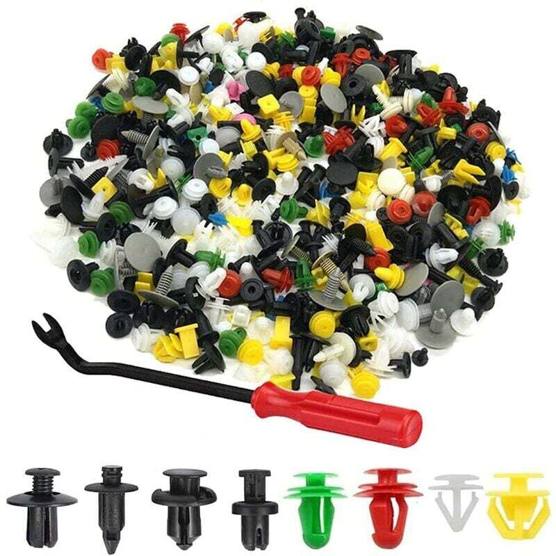 500 Stück Kunststoff-nietclips, Universelle Kfz-verkleidungsbefestigungen Mit Ausbauwerkzeug, Für Türverkleidungen Und Zierleisten, Verschiedene Formen Und Größen