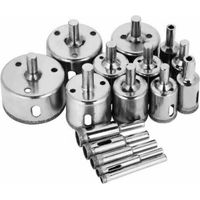 Set Mit 16 Diamant-lochsägen Für Fliesenarbeiten (neue Edition)