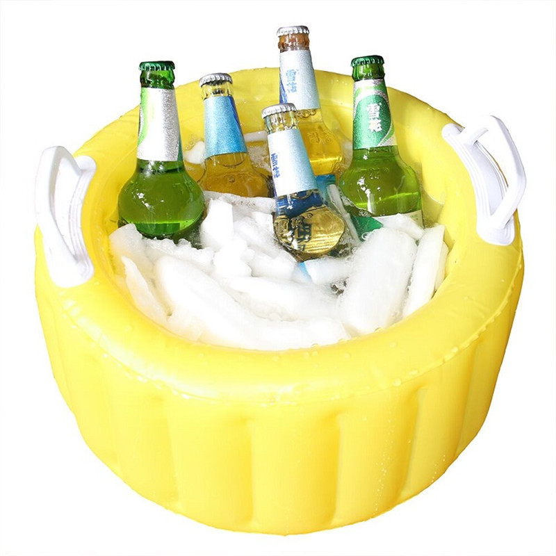 Aufblasbarer Eisbehälter, Pvc-bierkübel, Eisbar, Wasserbehälter Für Den Außenbereich, Tragbarer Wasserbehälter, Kann Mit Aufblasbarem Eis Befüllt Werden, 45 X 45 Cm