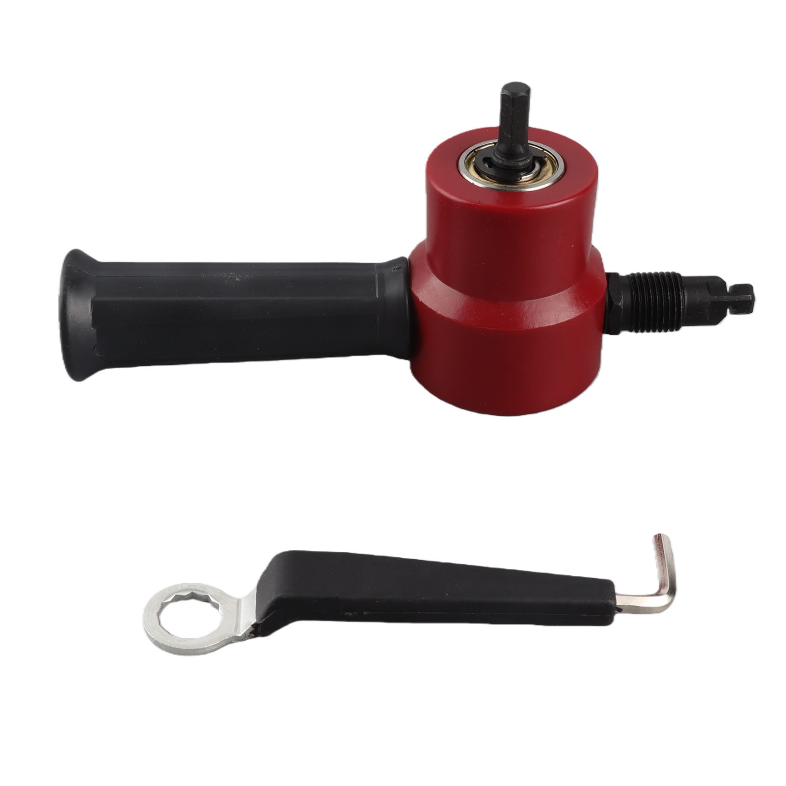 Doppelkopf-blechnibbler Mit Bohraufsatz Für Gerades, Gebogenes Und Kreisförmiges Schneiden